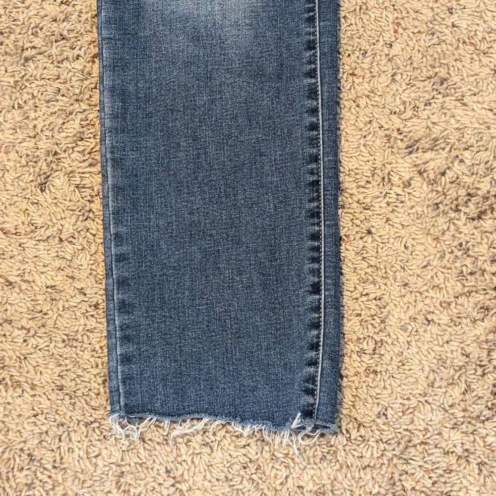 APT.9 STRAIGHT STRETCH Skinny HIGH-WAISTED wide WAISTBAND ankle jeans SIZE 10